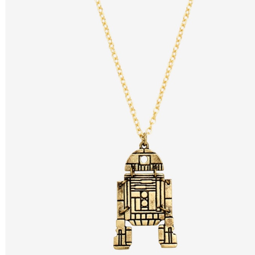 Star Wars R2-D2 Disassembled Necklace Hot Topic - Picture 2 of 5